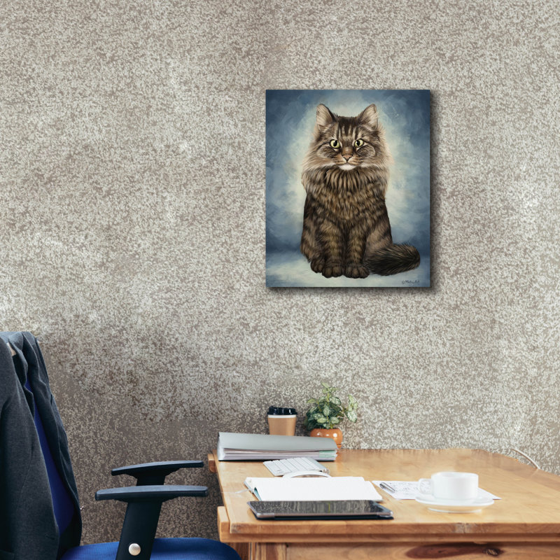 "Epic Graffiti" Cat Portrait "par Mehu, art mural sur toile, H 24 po x l 20 po x P 0,75 po