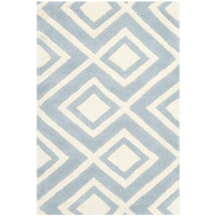 Deedie Hand Tufted Wool Geometric Rug