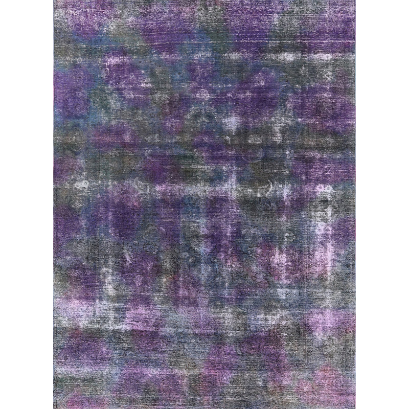 Tapis mauve / gris Riback, Rond 4 pi