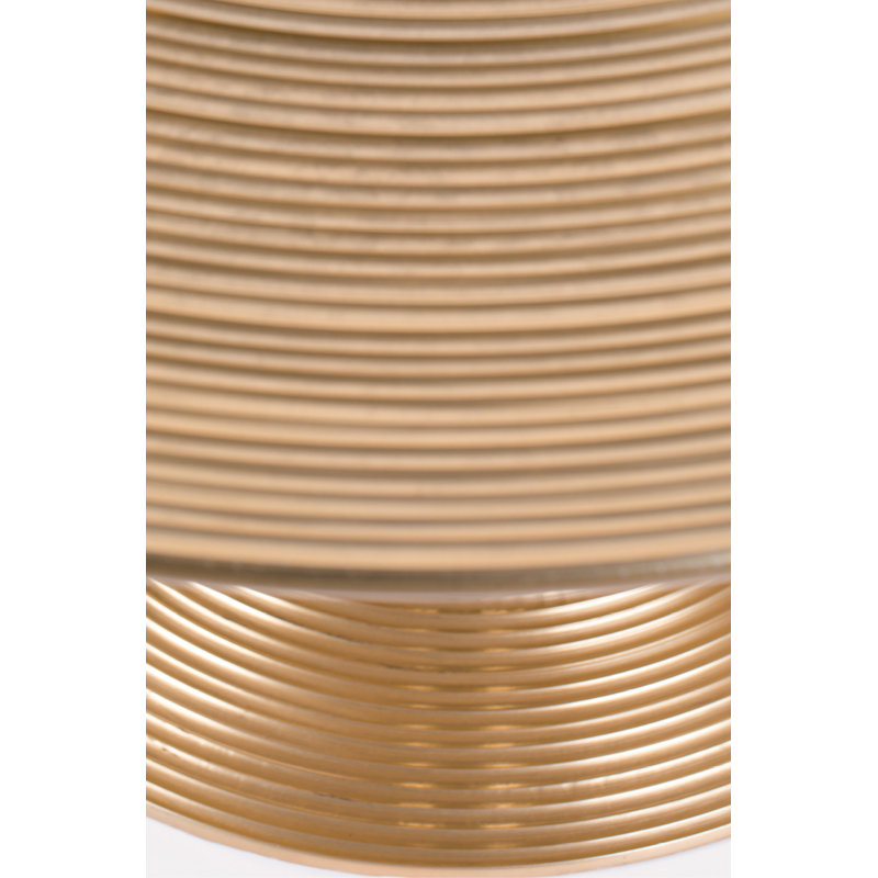 Hypnotising 30" Gold Metal Round Coffee Table