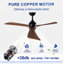 Ventilateur de plafond 62 po avec pales en bois 62 po-130156532