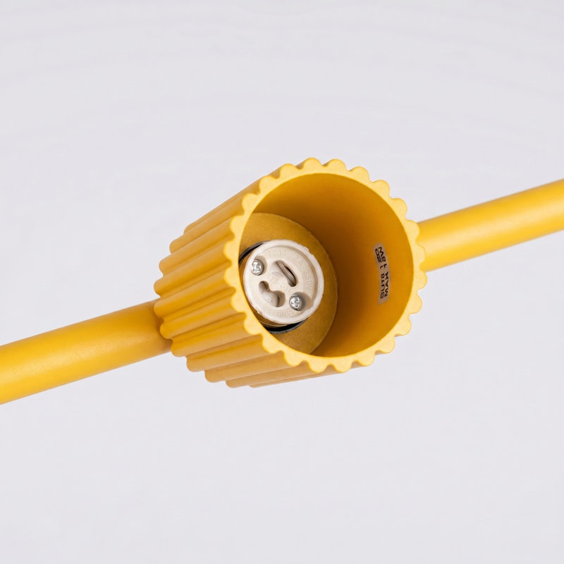 Chandelier Bonina 4 white, Yellow