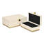 Ensemble de boîtes rectangulaires en vinyle Baskura - Blanc | Base en métal doré-105508875