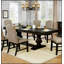 Ensemble de salle à manger contemporain espresso gris chaud 9 pièces avec table extensible et chaises confortables-1123230605