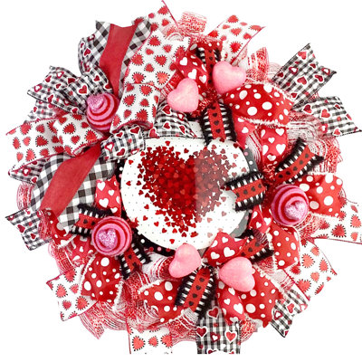 Couronne cœur en cœur 18 po Deco
