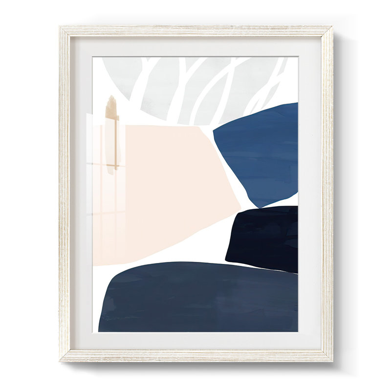 DenimAndSandIIPremiumGalleryWrappedCanvas-Framed Print, 25.5" H x 17.5" W, White