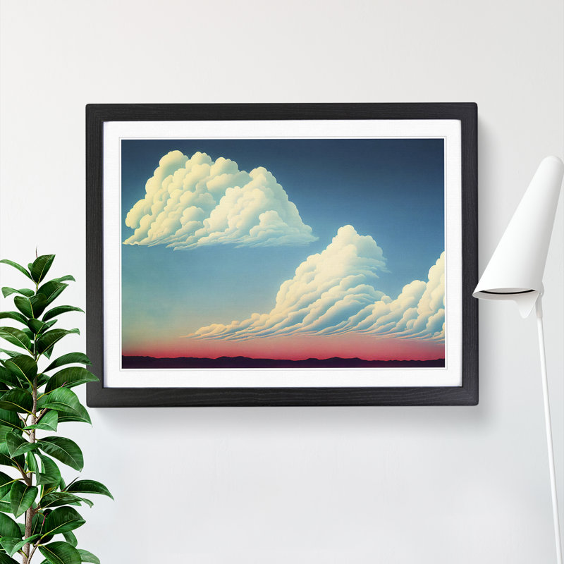 Unbelievable Clouds - Framed Print, Black, 34cm H x 46cm W x 2cm D