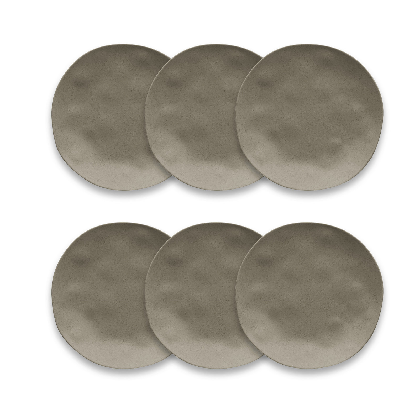 Laya Melamine Salad Plate, Gray