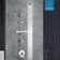 Shower System With 6" Rain Showerhead, 3-Function Hand Shower, Adjustable Slide Bar And Shower Shelf