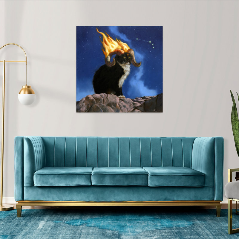 Aries, art urbain contemporain pour chat, H 36 po x l 36 po