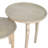 Modern Neutral Chic Wood Accent Tables, Ivory, Set of 2 - 18" x 18" x 22"