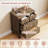 4-Drawer Dresser, Carved Handles & Tapered Legs Design, Wood Chest with Large Storage for Bedroom, Living Room & Entryway-185318013