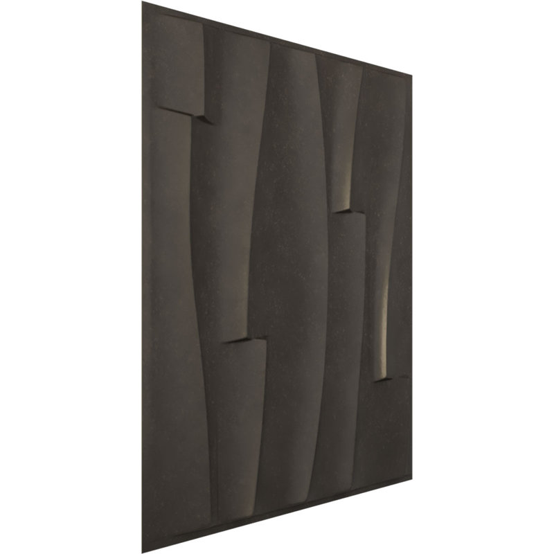 Panneau mural 3D décoratif Brick Wave EnduraWall, Brun