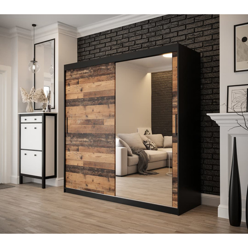 Adlar 2 Door Manufactured Wood Wardrobe