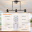 6-Light Kitchen Island Pendant Light With Fan And Remote