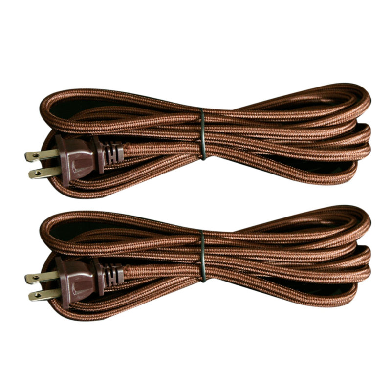 Replacement Rayon Lamp Cord, Brown