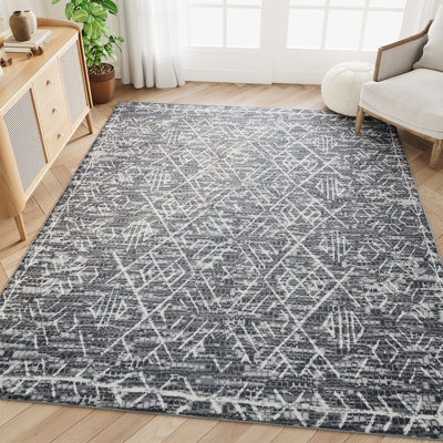 Tapis en coton imitation cachemire antidérapant