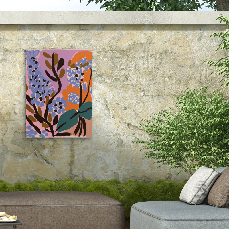 Treechild  Pastel Berries Outdoor  Canvas, H 14 po x l 19 po