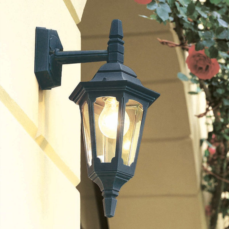 Favina Black 39cm H Outdoor Wall Lantern