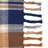 Navy and Gold Plaid Throw Blanket