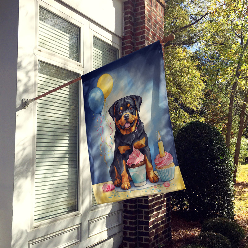 Drapeau «Happy Birthday House», Rottweiler