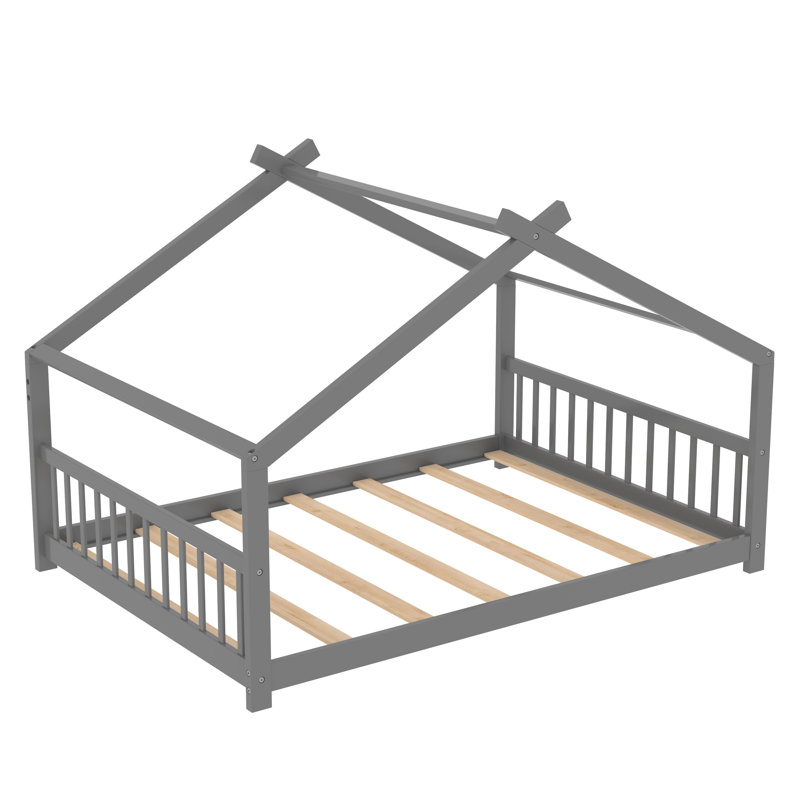 Gerlinde Full House Platform Bed, Gray