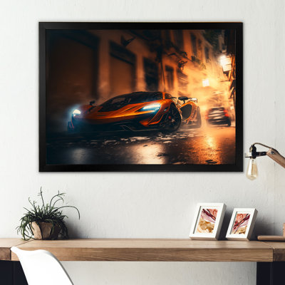 «McClaren Sports Car Racing in Italian Street III», reproduction sur toile