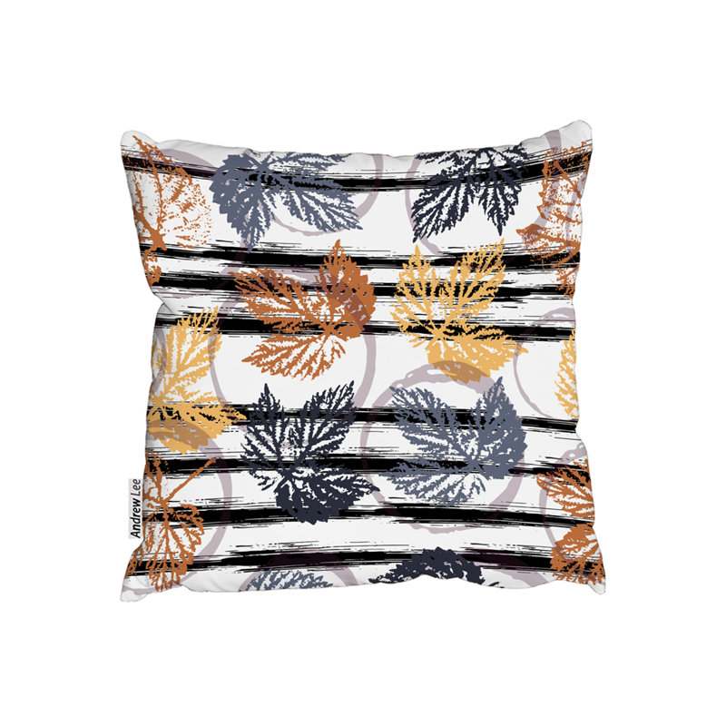 Indoor / Outdoor Floral Square Cushion, 60cm H x 60cm W x 7cm D