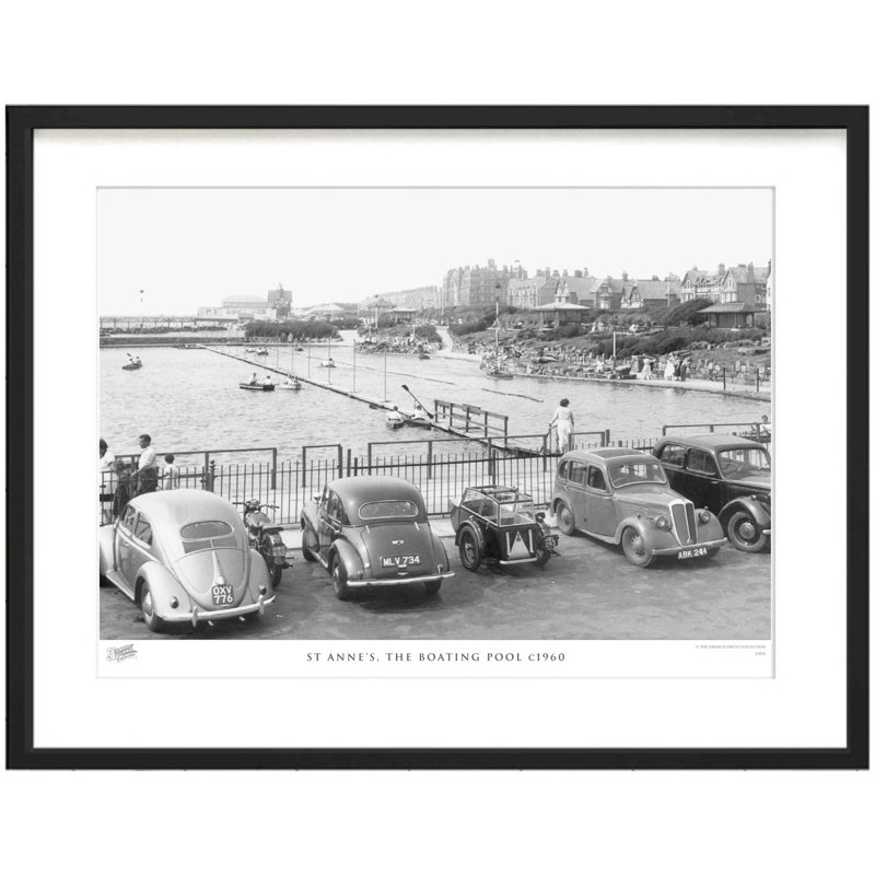 St Annes, The Boating Pool C1960 - Single Picture Frame Print, 40cm H x 50cm W x 2.3cm D