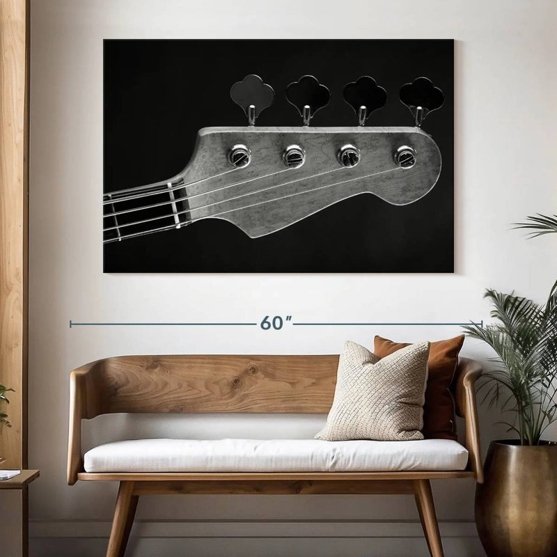 Tête de guitare Abarca, H 34 po x l 51 po