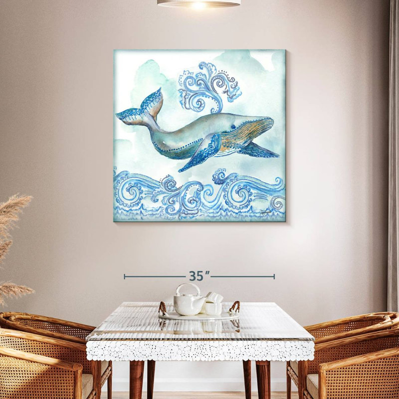 Brampt Boho Shells - Whale, 39" H x 39" W