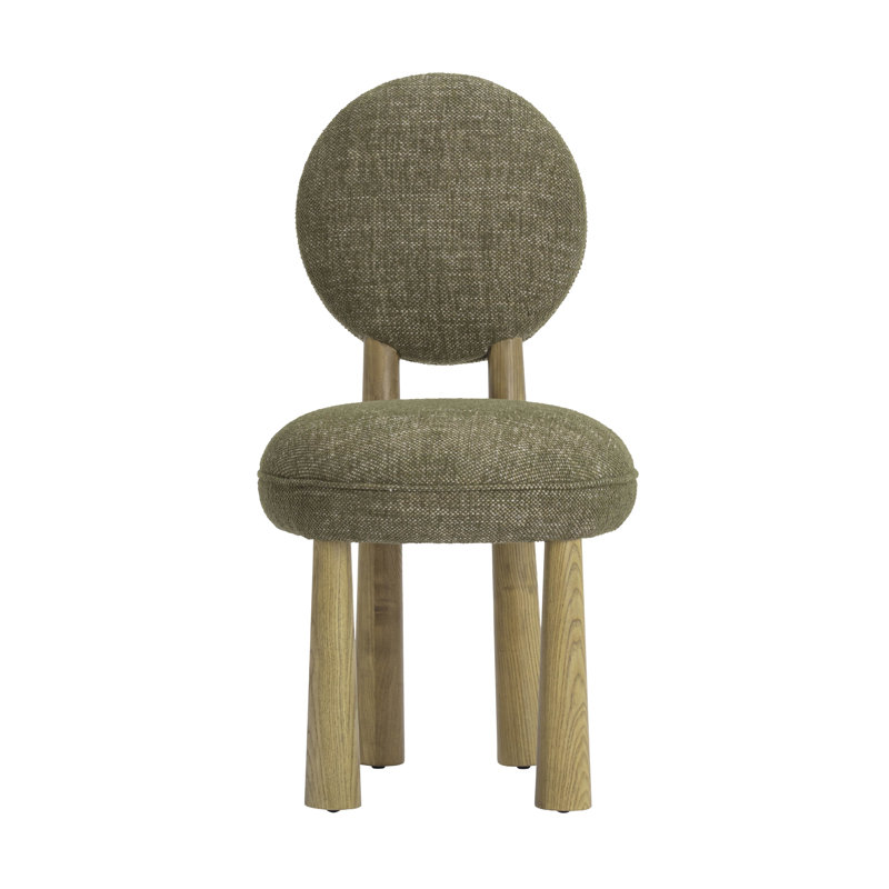 Sulley Basketweave Dining Chair, Olive Green, Light Brown