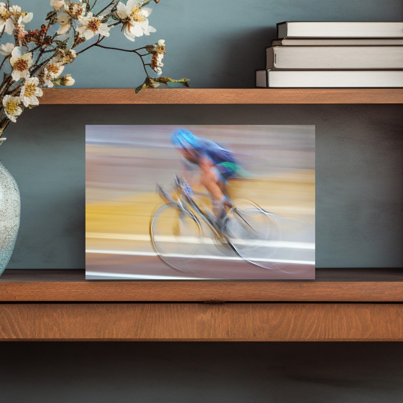 «Dynamic Cycling Race», reproduction d'art mural contemporain, 12" H x 18" W