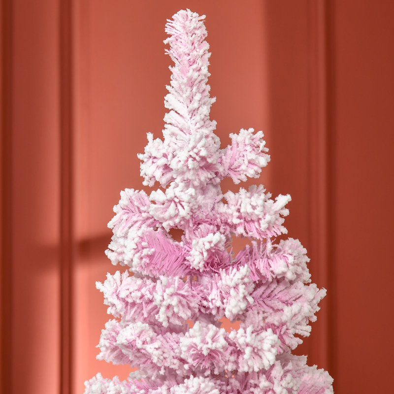 Sapin de Noël effilé / givré 6 '' H, H 5 pi 11 po
