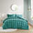 Luxurious Teal Bedding Sets, Polyester Velvet, For Cozy Home
