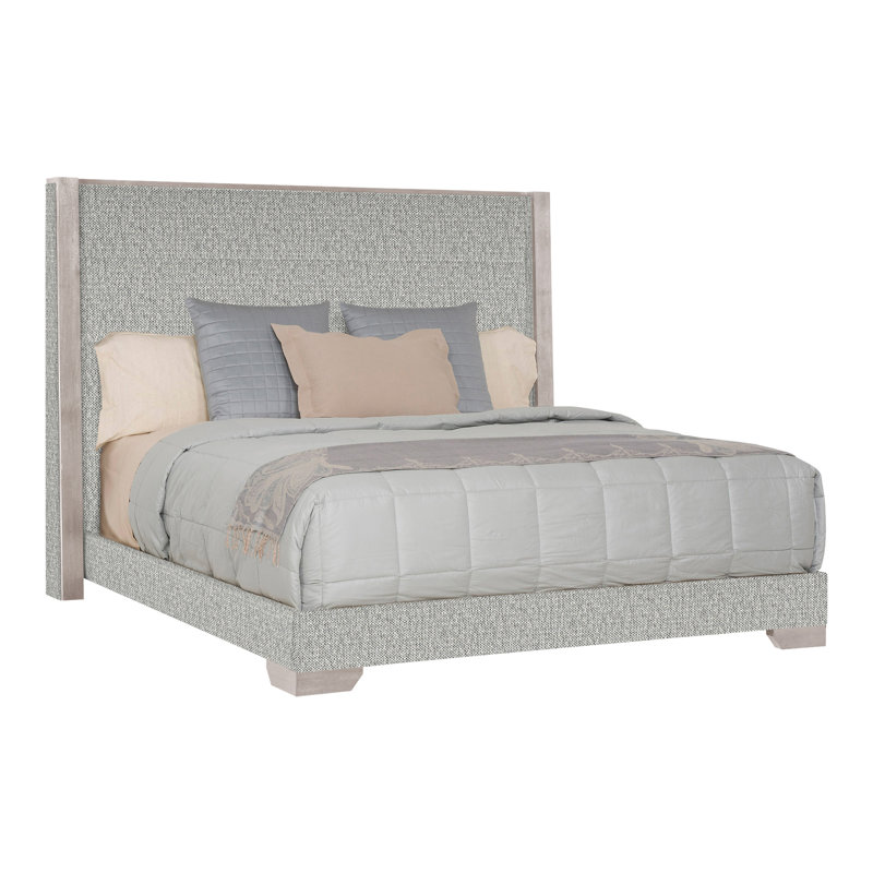 Thom Filicia Home Century Club King Bed, Tarbee Dove, Dove Gray, No