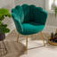 Bruning Scallop Velvet Barrel Accent Chair-1924082150