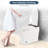 Heated Seat Smart Toilet, One Piece Toilet With Automatic Flush, No Bidet, Foot Sensor Blue Night , Knob Controlled, Power Outage Flush Agglomeration, Soft Close Cover, White Bathroom Grouping Seat,