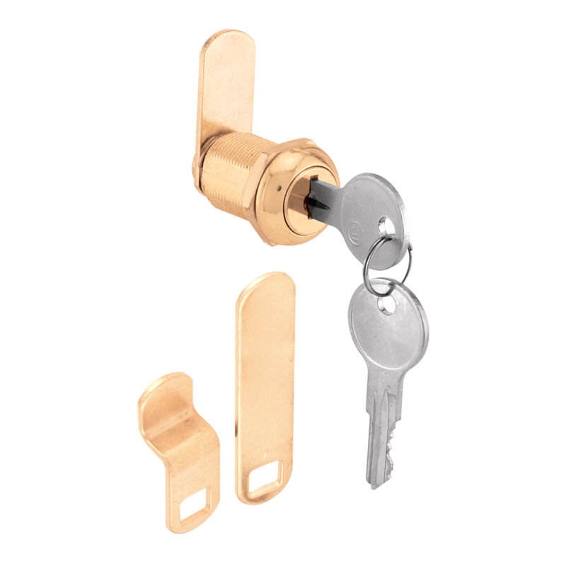 7/8-In Brass Die-Cast Drawer And Cabinet Lock