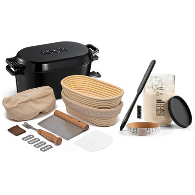 Ensemble de cuisson de pain Kook avec cocotte et outils de contrôle