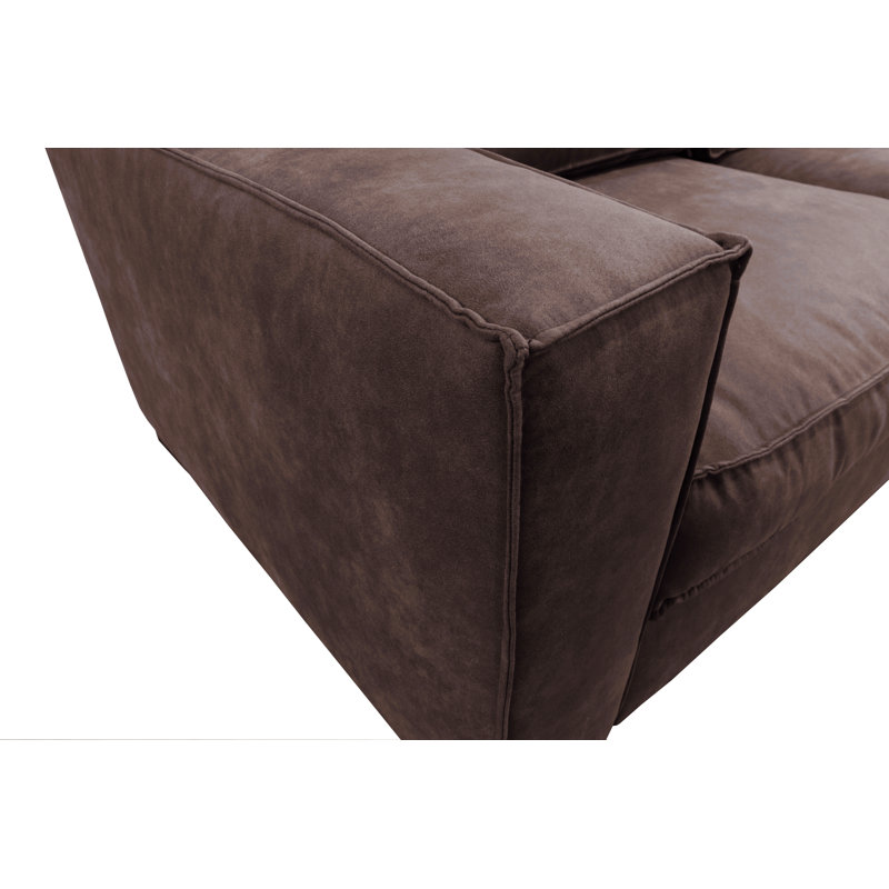 Maximina 2 Seater Sofa Bed, Brown
