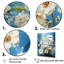«Blue Flower In Popcorn Serenade», reproduction d'art sur toile-607745348-638343009