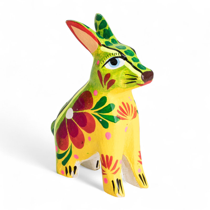 Novica Handmade Remarkable Rabbit Wood Figurine