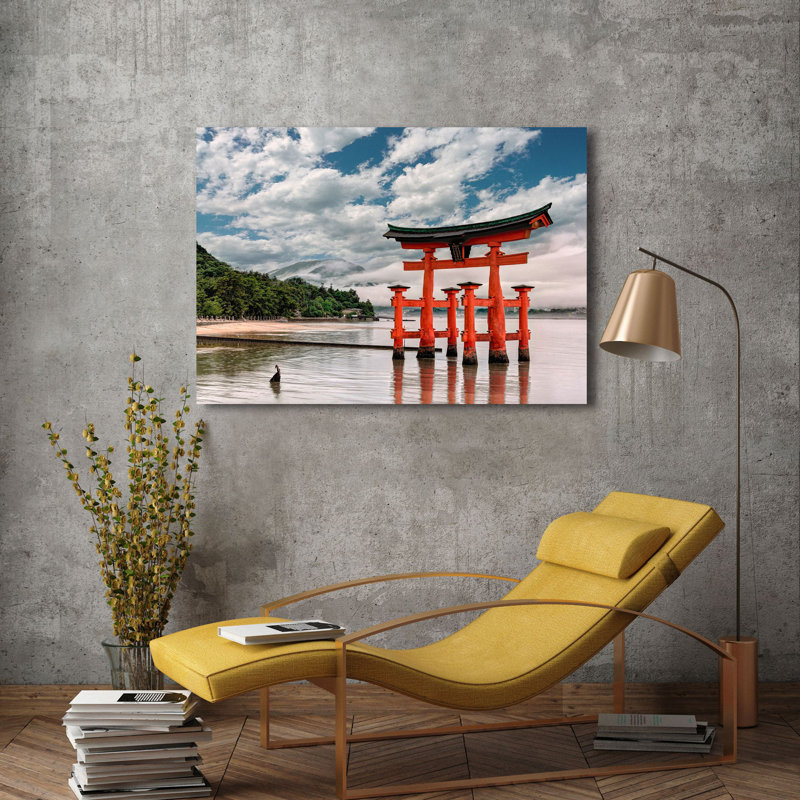 3AP6283 Itsukushima Shrine, Hiroshima, Japan 1 Piece Wrapped Canvas Wall Art, 60cm H x 80cm W