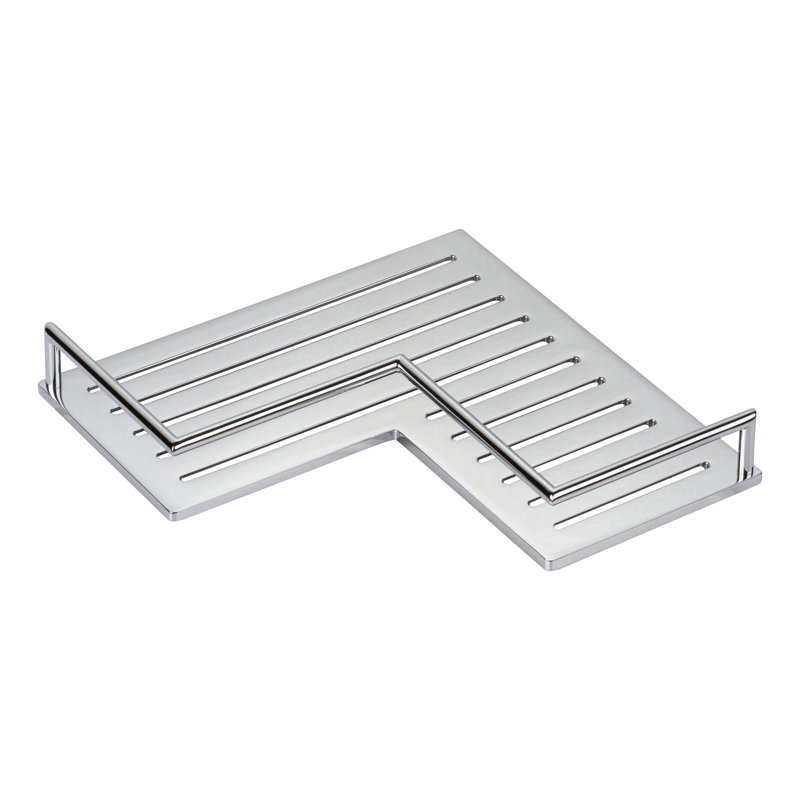 Surface Corner Shower Shelf, Polished Chrome