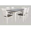 Ensemble de salle à manger extensible en bois massif de pin Aashma-1918547716-1918547717-1918453290