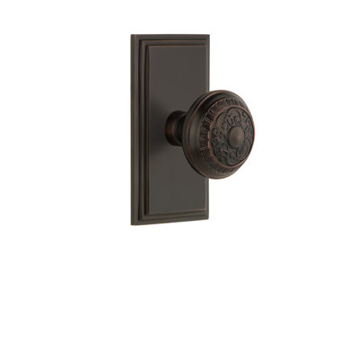 Grandeur Carré Plate Single Dummy with Windsor Door Knob