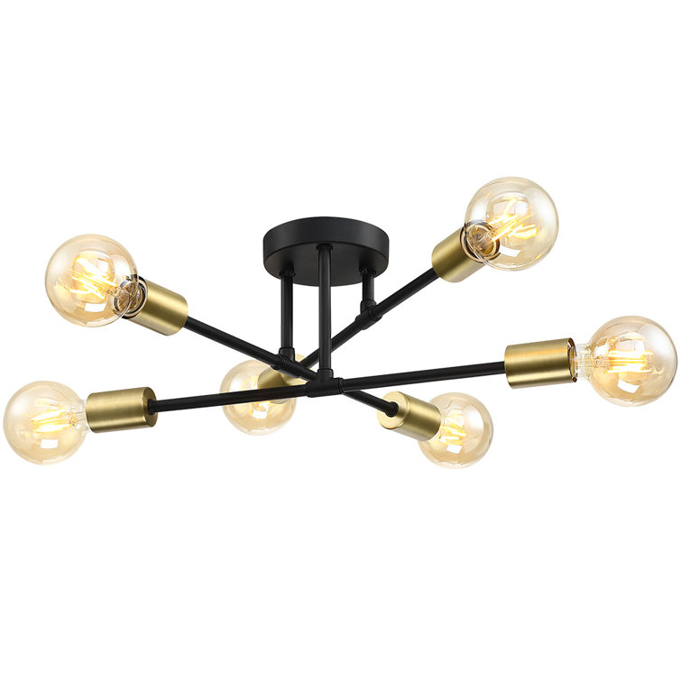 Jaslene 6 - Light 25.5" Semi Flush Mount