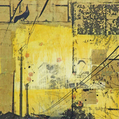 Dancing Crow 1 Piece Wrapped Canvas Painting