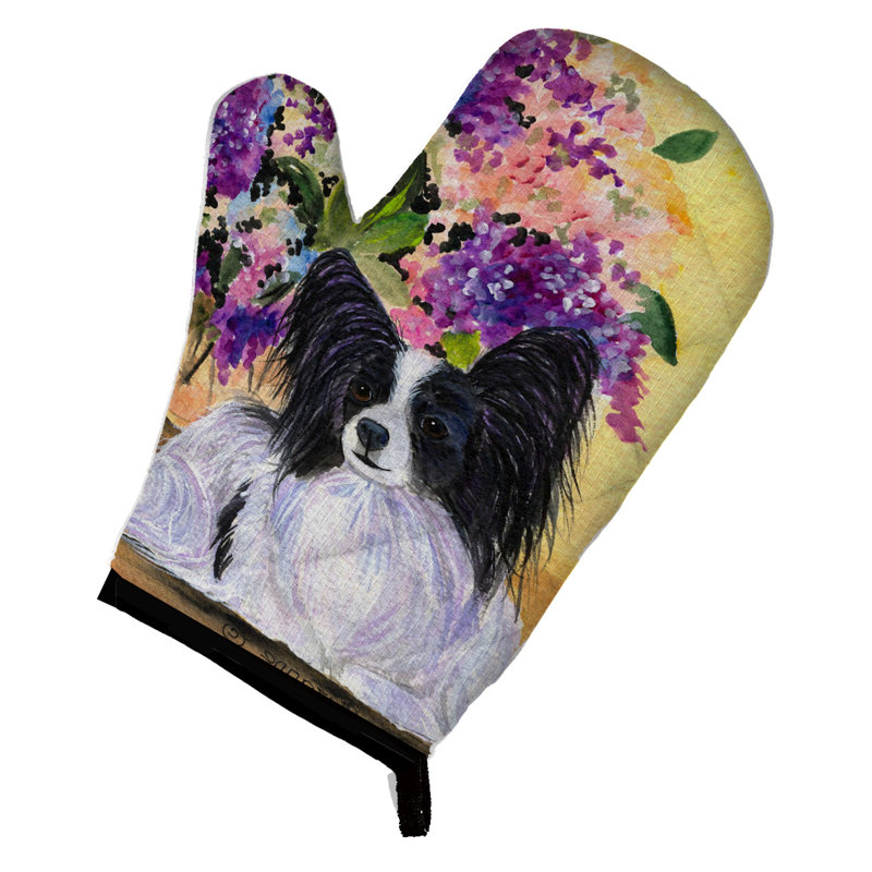Caroline's Treasures Papillon Polyester Oven Mitt